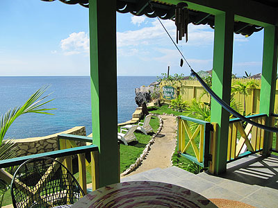 Cottage # 3 Dolphin Bay - Dolphin Cove Cottage View - Banana Shout Resort/Hotel, Negril Jamaica.