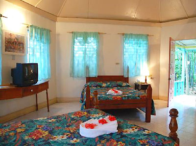 Ocean View Cottages - Samsara Hotel Sea Side Cottage Interior - Negril Jamaica Resorts and Hotels
