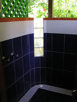 Cottages #5 - Xtabi Cottage #5 shower,Negril Jamaica Resorts and Hotels
