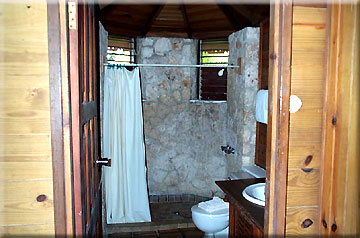 Seaside Rooms (2) - Xtabi room #7 bathroom, Negril Jamaica Resorts and Hotels